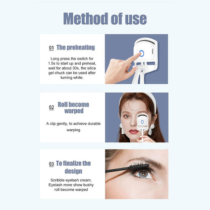 Heated Eyelash Curler for Long-Lasting Curls - Instant Lash Luxe